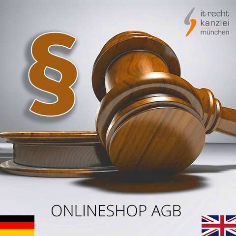Rechtssichere Onlineshop AGB in deutsch und englisch inkl. Update-Service