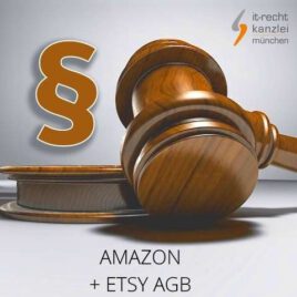 Rechtssichere Amazon und Etsy AGB inkl. Update-Service