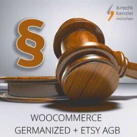Rechtssichere WooCommerce Germanized und Etsy AGB inkl. Update-Service