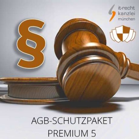 Abmahnsichere Rechtstexte im AGB Schutzpaket Premium 5