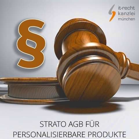 Rechtssichere Strato AGB für personalisierbare Produkte inkl. Update-Service